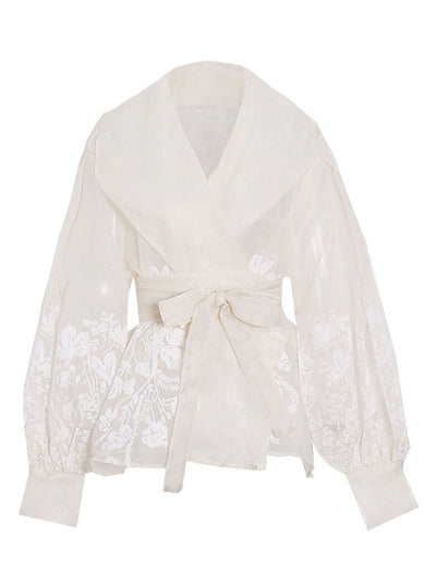 Harper Lantern Long Sleeve Blouse