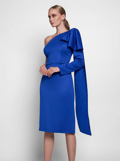 Janessa One Shoulder Midi Dress