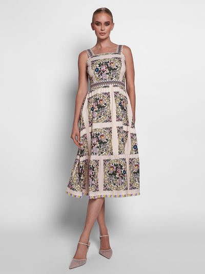 Kris Tassel Midi Dress