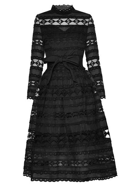 Leona lace-up Dress - Glory Connection