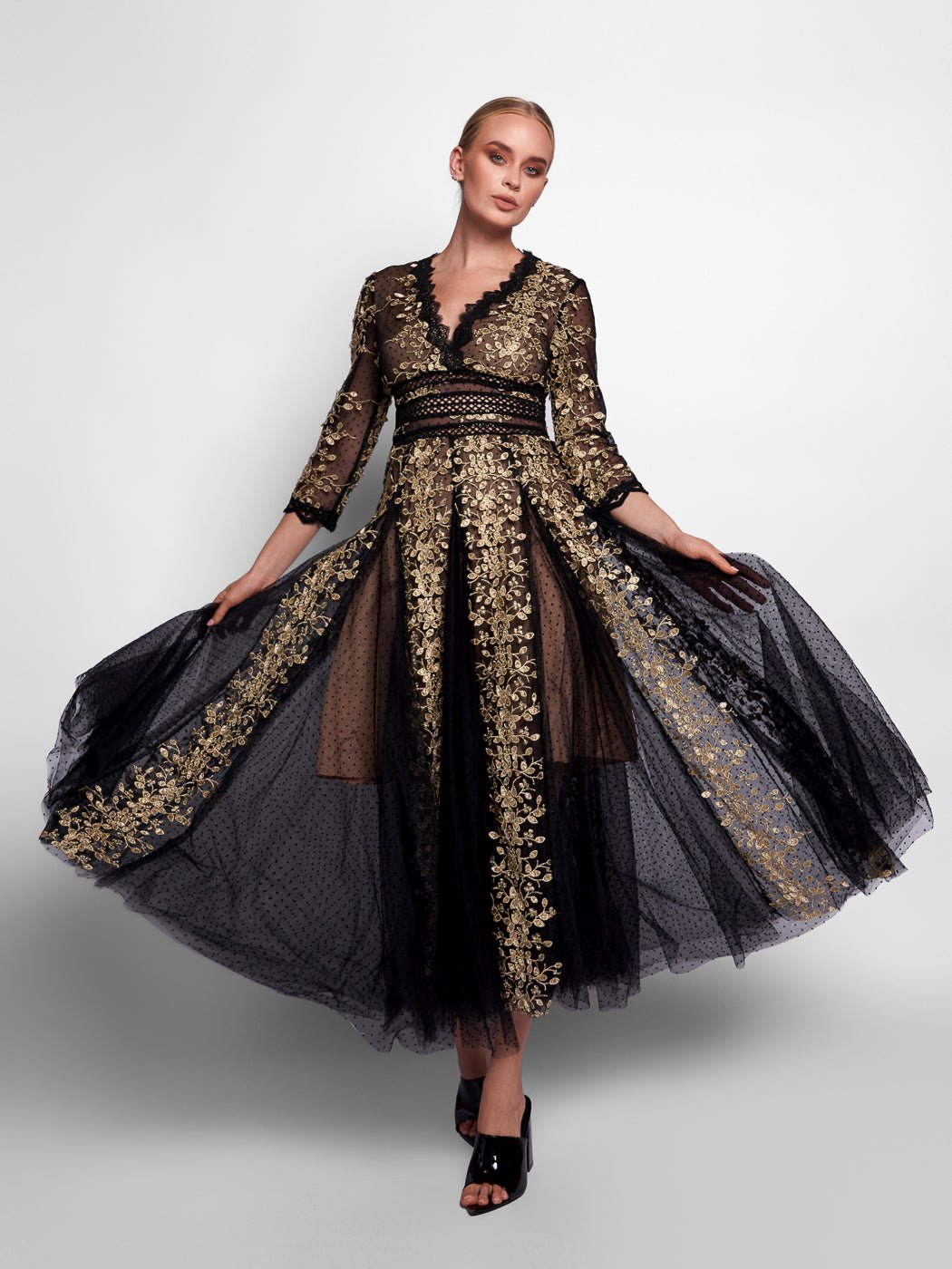 marie maxi dress RED CAMO Marie Maxi