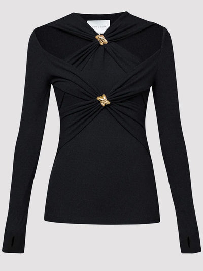 Nyla Knitted Hollow Out Shirt