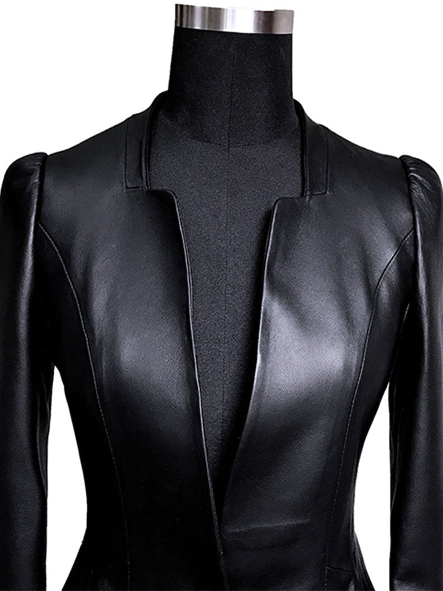 Sidney Leather Jacket In Black | Glory Connection