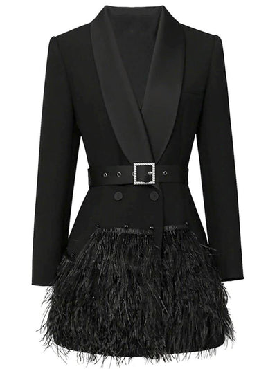 Siena Feathers Blazer Dress