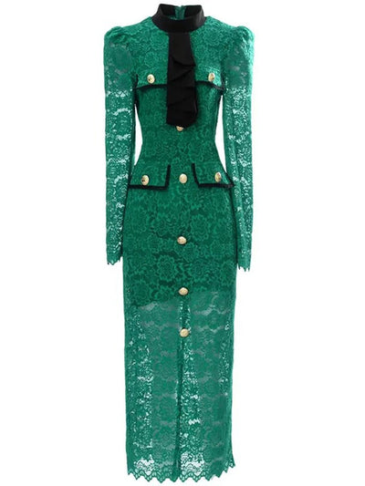 Zia Hollow Out Pencil Midi Dress
